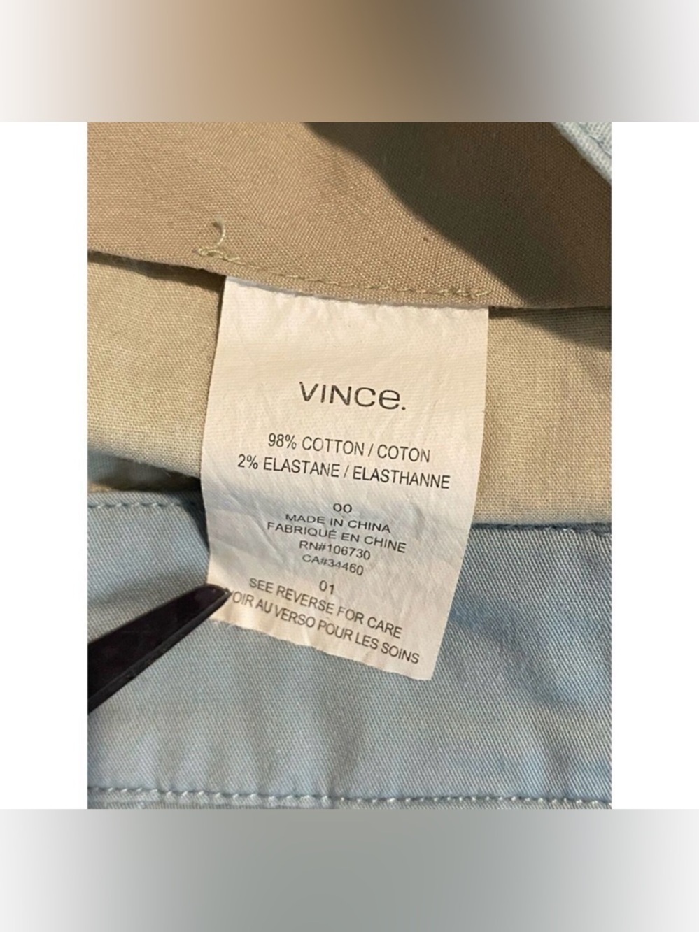 Vince Light Blue Wide Leg Pants - Picture 7 of 9